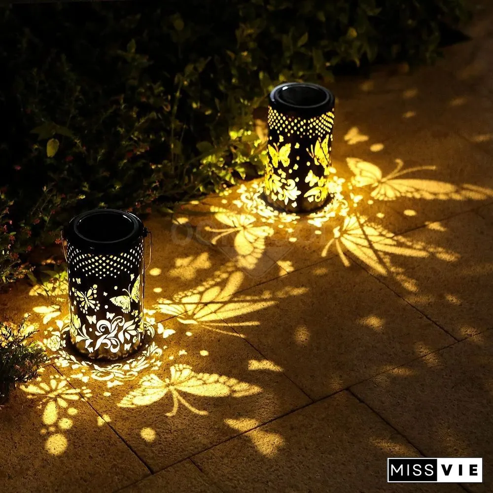 Waterproof Solar Metal Lantern For Outdoor Decoration