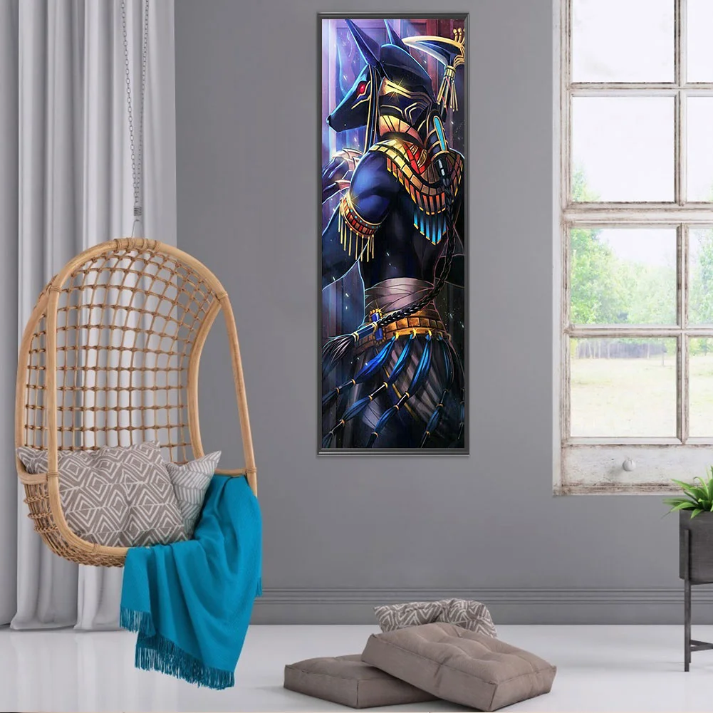 Full Square Diamond Painting 35*85cm - Donkey-Headed Warrior