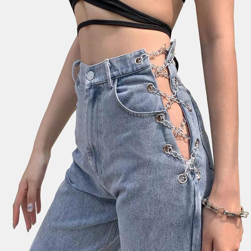 Chained Up High Waist Jeans
