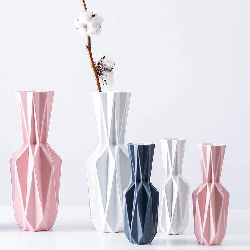 Modern Origami Ceramic Tabletop Vases
