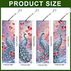 8Pcs Pfau - 5d DIY Handwerk Lesezeichen