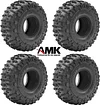 AMK 4pcs RC Tires 1.9inch RC Rubber Tyre Set Wheel Tires 120X50MM for 1/10 RC Crawler T-raxxas TRX4 TRX6 A-xial SCX10 AXI03007 90046 BRX10 Wheel