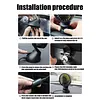Car Fan Multi-Angle Rotatable Car Cooling Fan for Dashboard SUV RV Truck Sedan