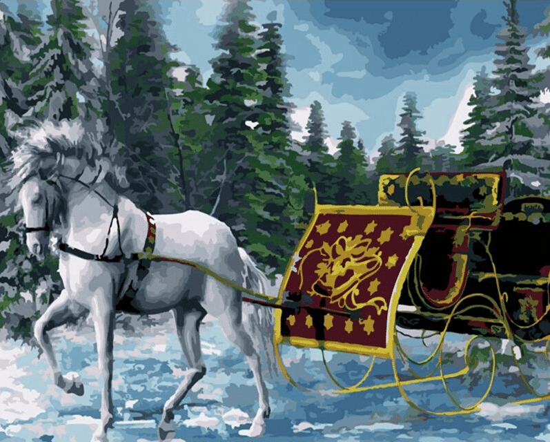 

Horse Car – Paint By Numbers - 40*50CM, 501 Original