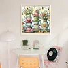 Teacups And Vases-11CT Stamped Cross Stitch 45*45cm/17.72*17.72in tapestrymarket