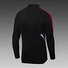 2022/2023 Manchester United Half-Pull Training Suit Black Football Shirt 1:1 Thai Quality Set perfectftball