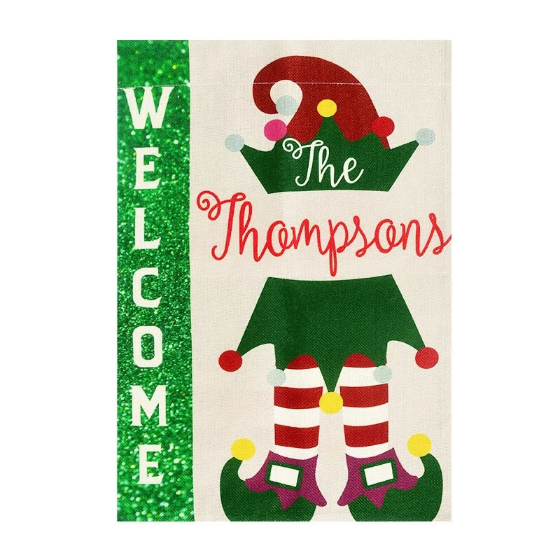 Merry Christmas Garden Flag Porch Door Banner Hanging Ornament Outdoor Christmas Decorations For Home Xmas Navidad 2021 New Year