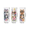 (US Only)3Pcs Dog DIY Diamond Painting Bookmarks for Book Lovers Mosaic Art Supplies
