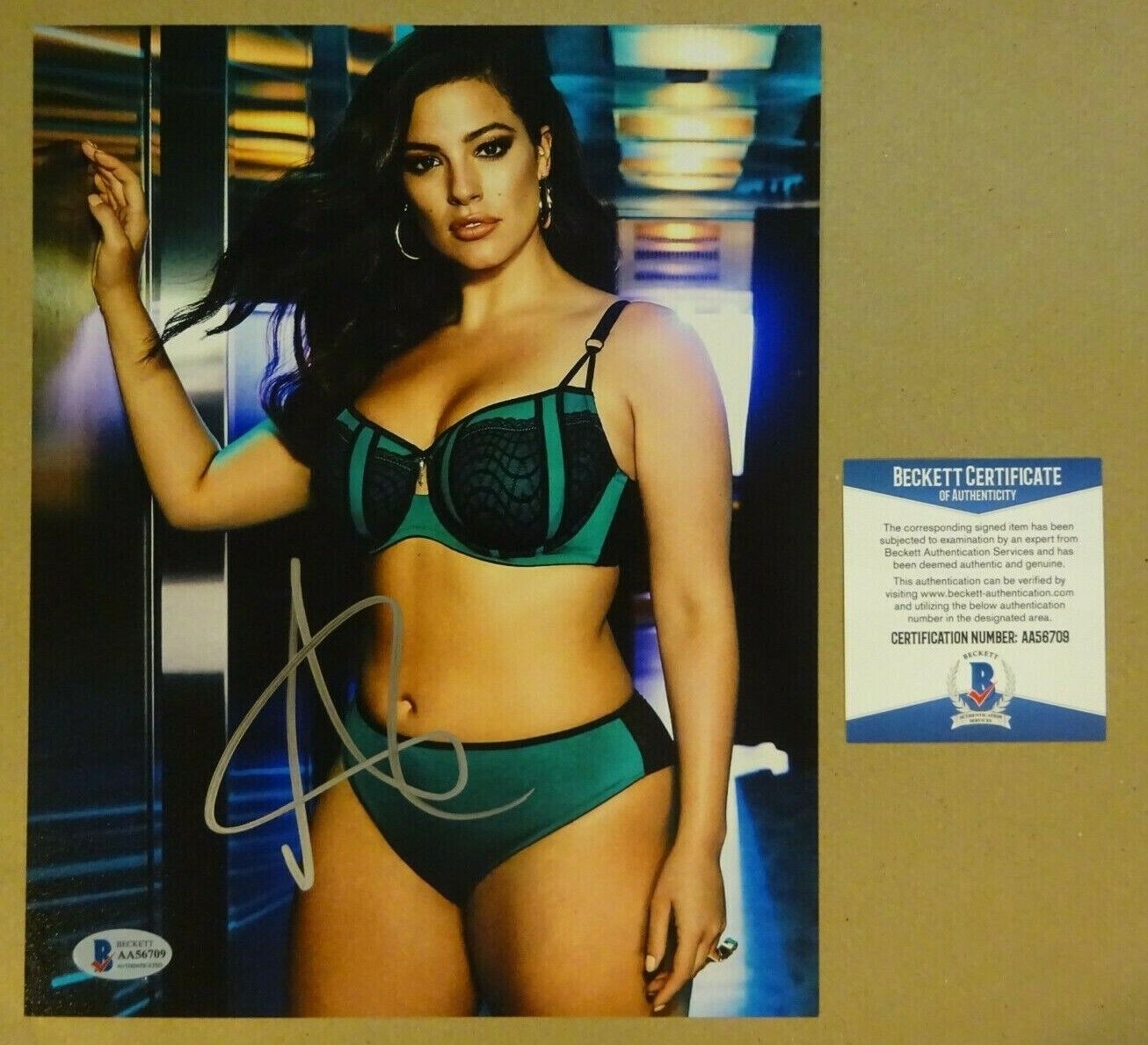 Signed ASHLEY GRAHAM Autographed Swimsuit Model Photo Poster painting 8x10