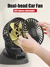 5/12/24V Air Circulator Fan 2 Speed Electric Car Fan for Car Truck SUV RV Cranes