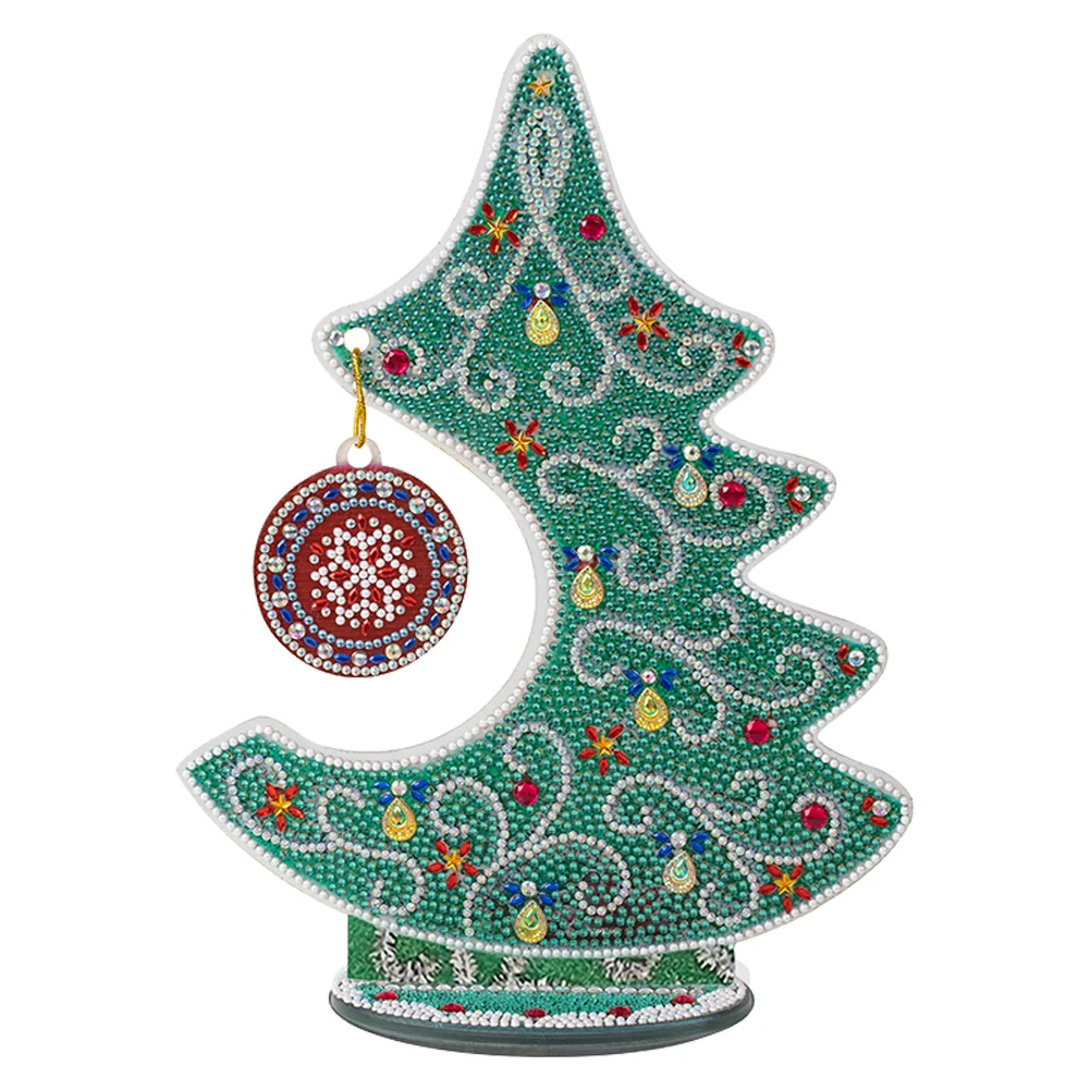 DIY Diamond Painting Christmas Tree Crystal Art Ornaments(Single Side)