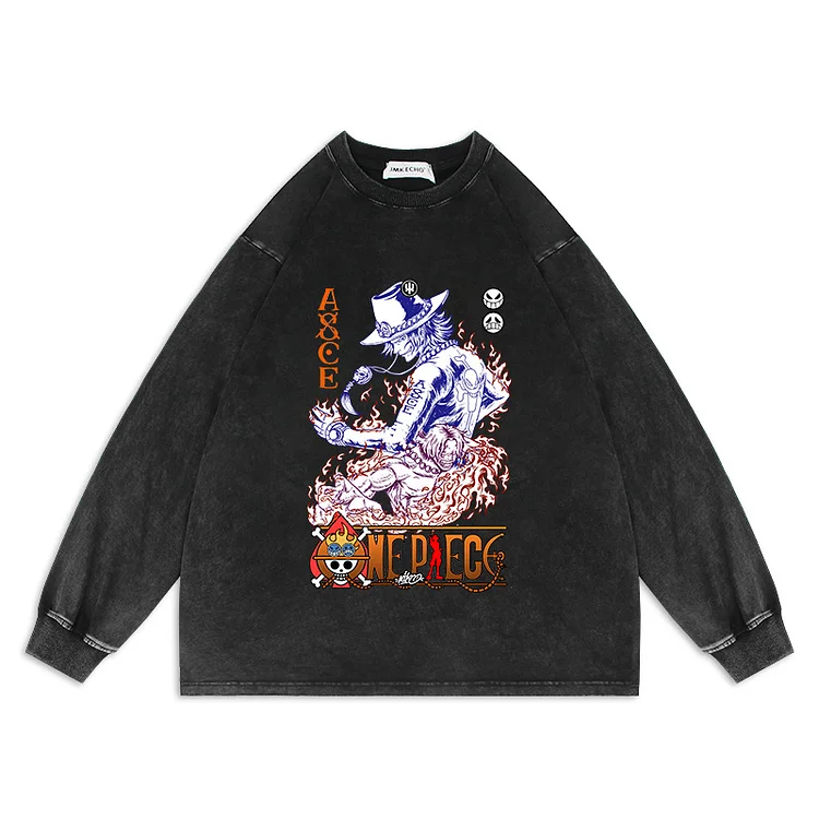 Pure Cotton One Piece Ace Sweatshirt weebmemes