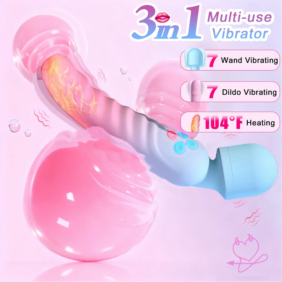 Aura Wand Massager G Spot Dildo 7 Vibration Modes  2026 New  Beginner-Friendly
