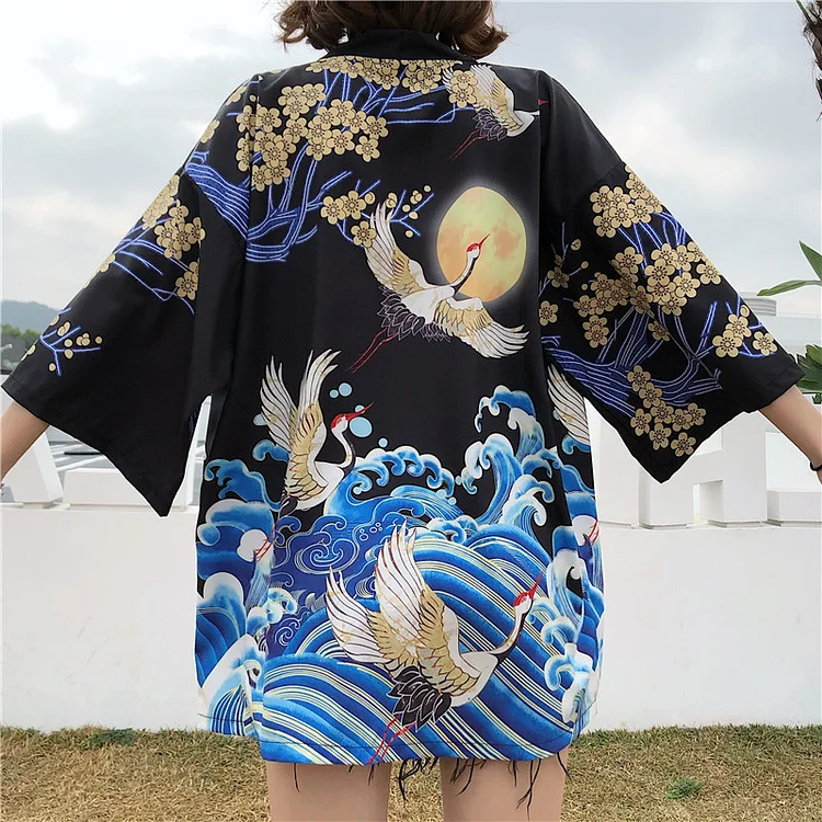 The Crane Japnaese Style Kimono weebmemes