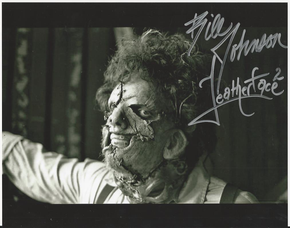 Bill Johnson - Texas Chainsaw Massacre II signed Photo Poster painting