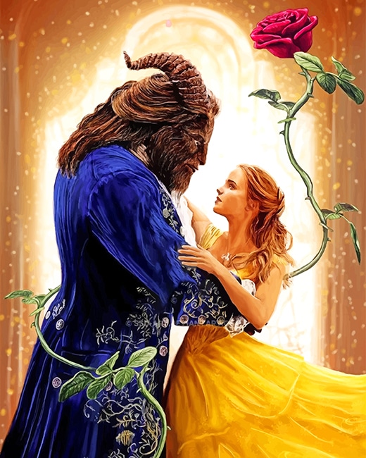 

Beauty And The Beast Romance – Paint By Numbers - 40*50CM, 501 Original