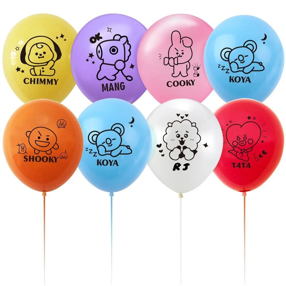 BT21 Baby Cute Birthday Party Balloons(Set of 10)