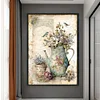 (Big Size) Vase And Bird - 11CT Stamped Cross Stitch 40*60cm/15.75*23.62in