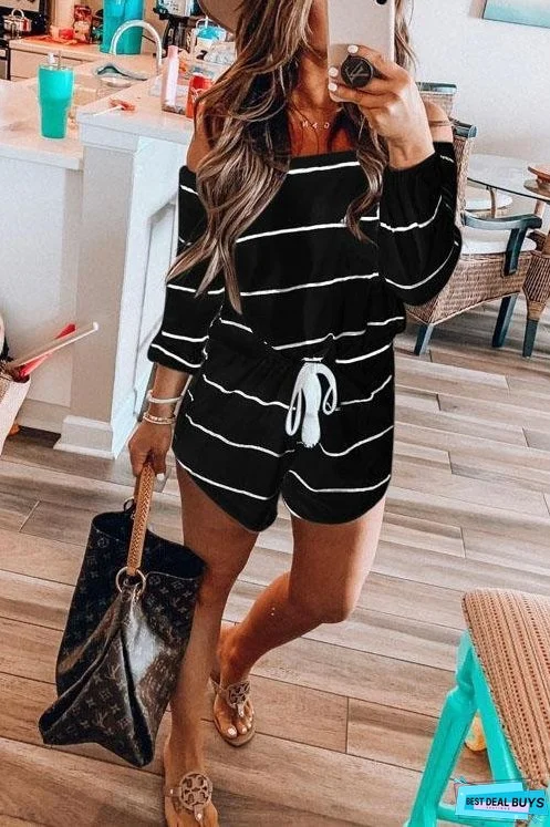 Meridress Oxygen Beauty Striped Jumpsuit