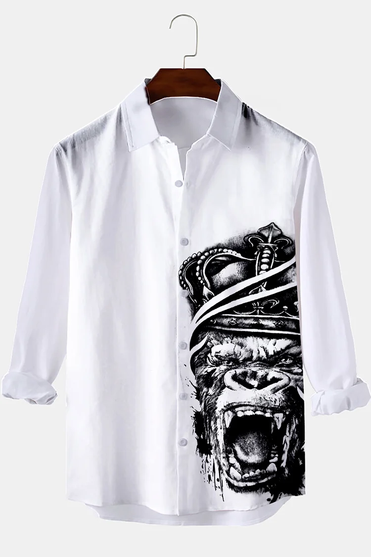Asymmetrical Fashion Long-Sleeves Shirt