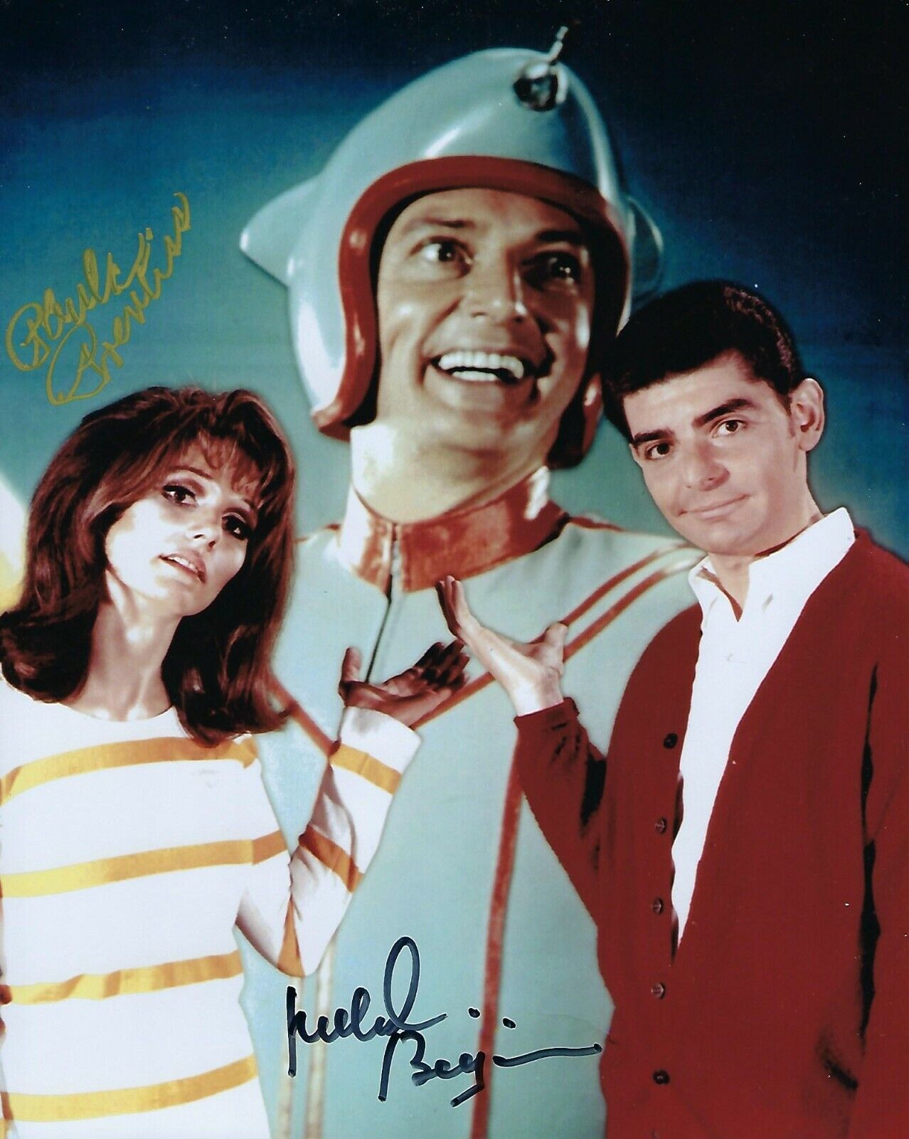 GFA He & She Show * PAULA PRENTISS & RICHARD BENJAMIN * Signed 8x10 Photo Poster painting G COA