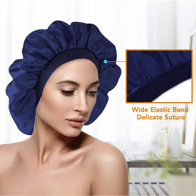 "Superior Luxury XL Day-Night Sleep Cap for Long Hair - Ultimate Winter Women's Hat"