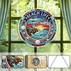 Diamond Painting Single-Sided Acrylic Beach Life Pendant for Home Wall Door and Window Decoration