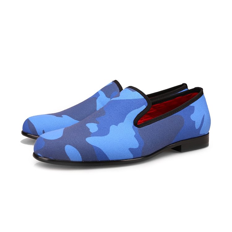 Ludovic Canvas Camouflage Loafers