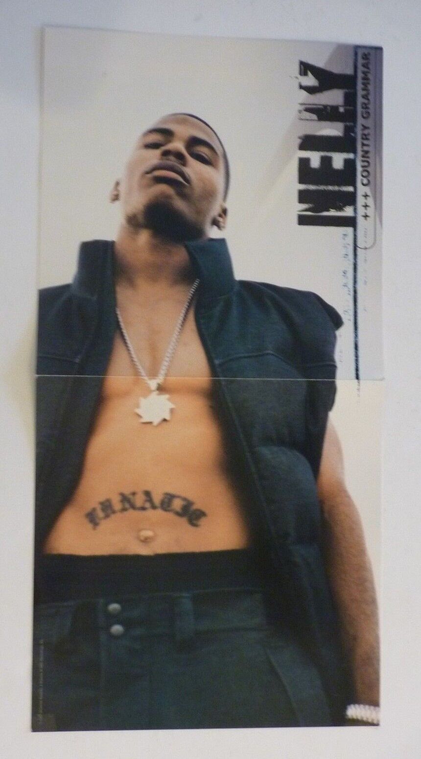 Nelly Country Grammar 2000 LP Record Photo Poster painting Flat 12x24 Poster