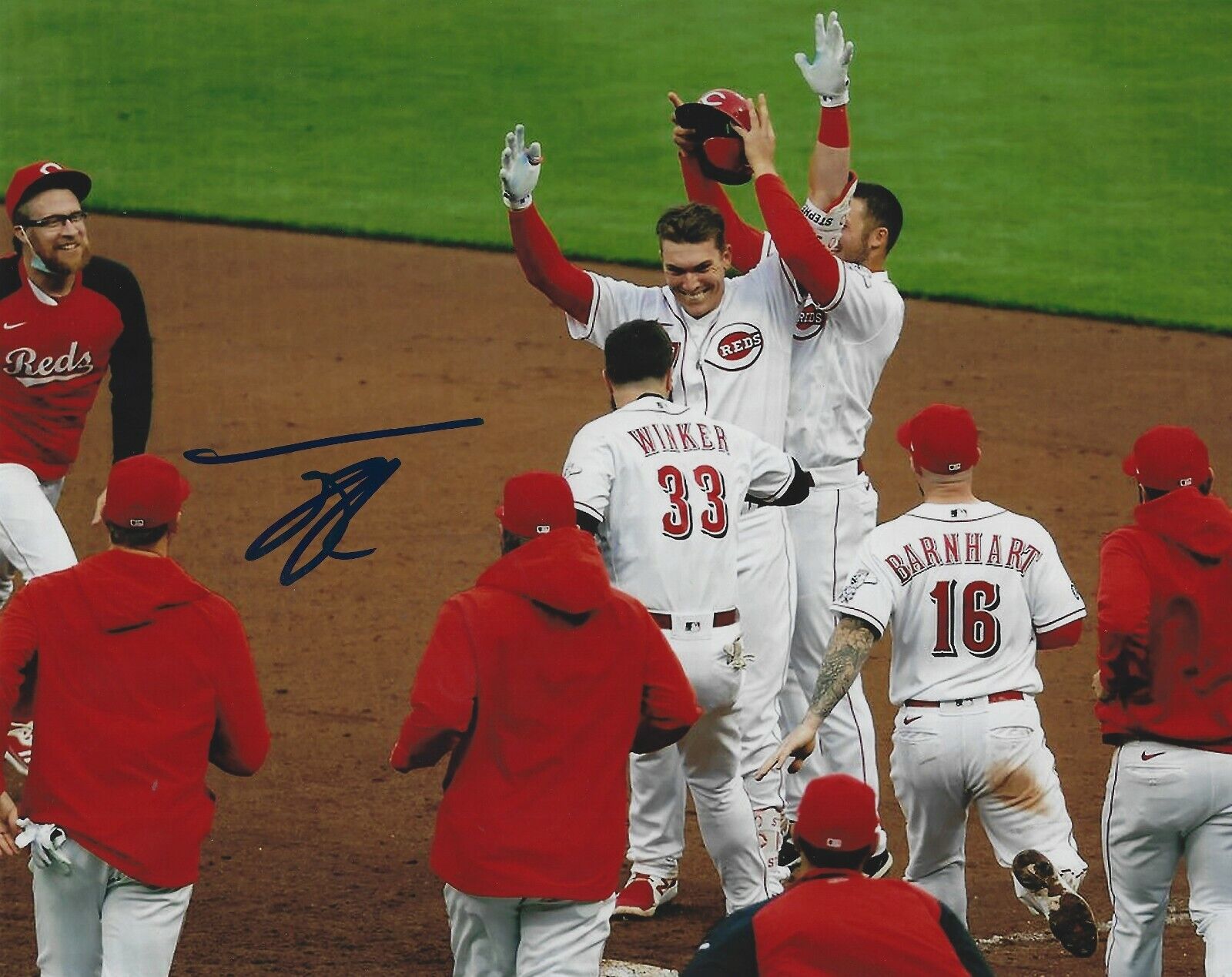 Autographed 8X10 TYLER STEPHENSON Cincinnati Reds Photo Poster painting - COA