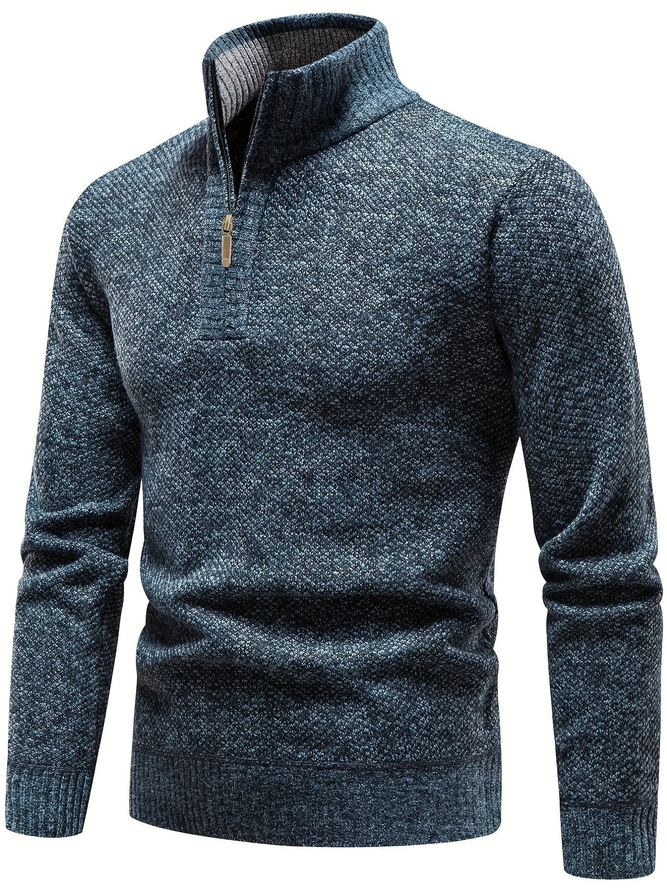 Men's Soft Ribbed Knit Jumper &ndash; Relaxed Fit Everyday Layer &ndash; view 2