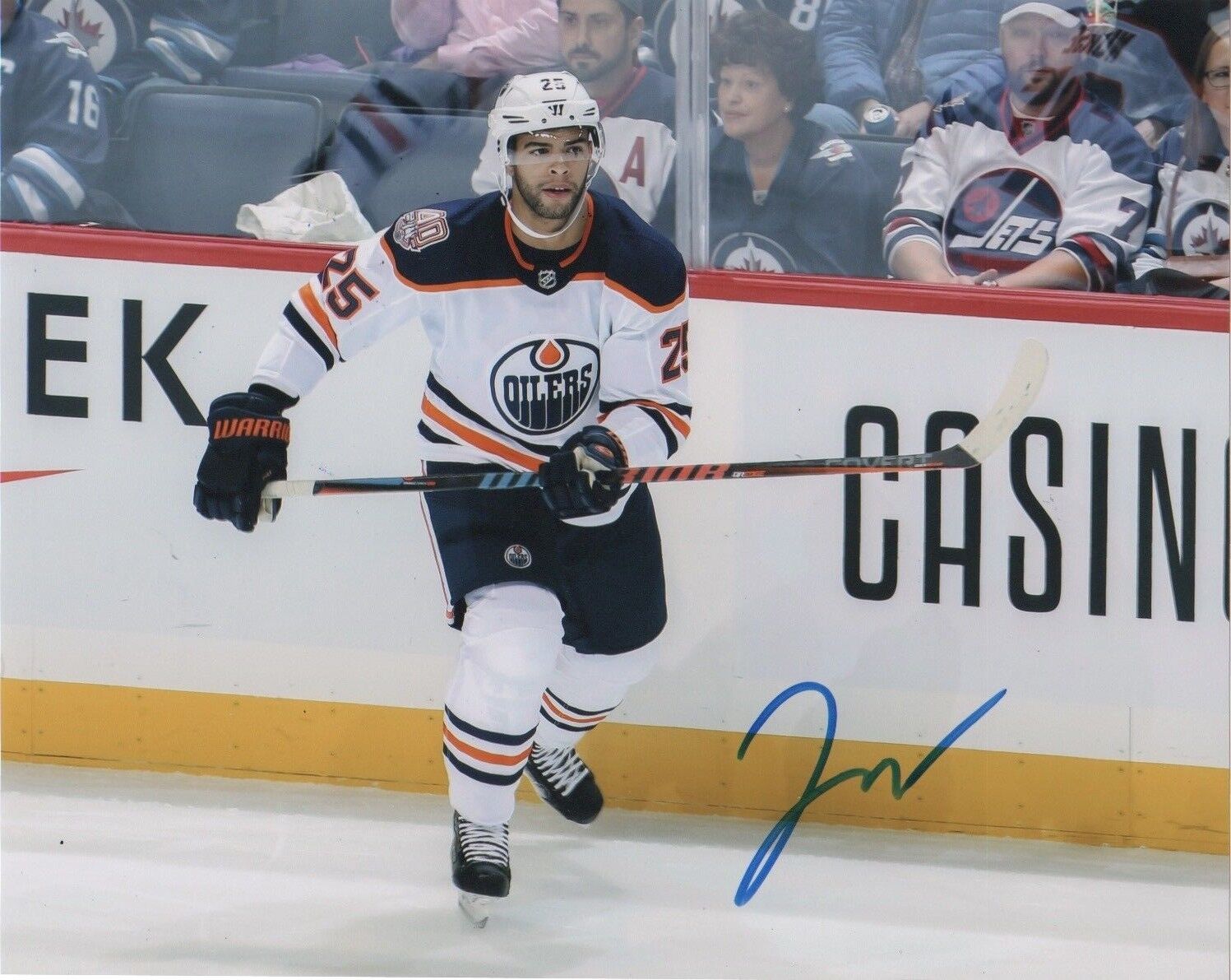 Edmonton Oilers Darnell Nurse Autographed Signed 8x10 NHL Photo Poster painting COA #5