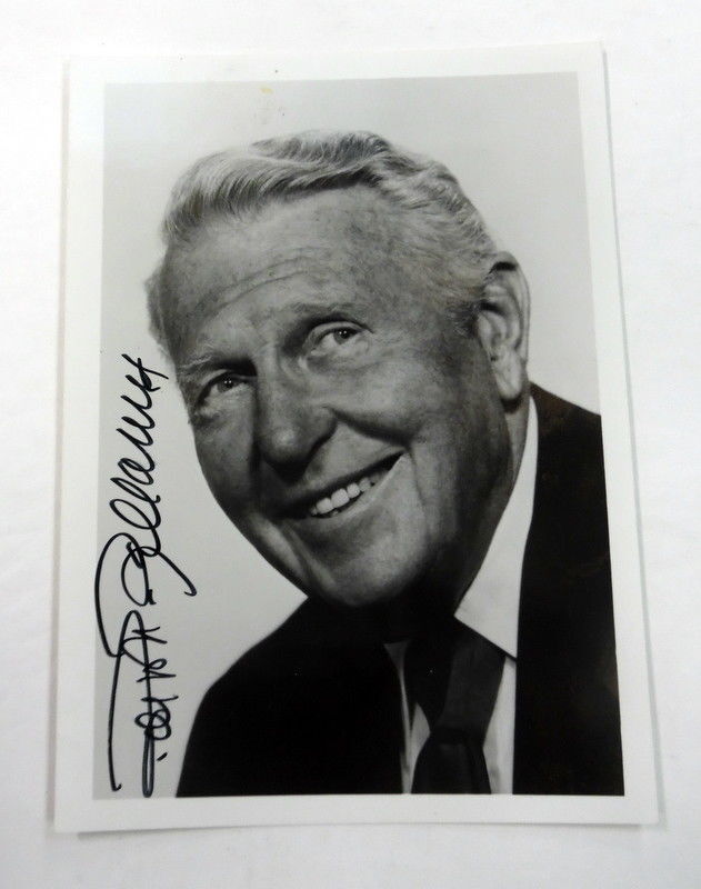 RALPH BELLAMY Autographed 5x7 Photo Poster painting Film Actor Awful TRUTH Rosemarys BABY PC744