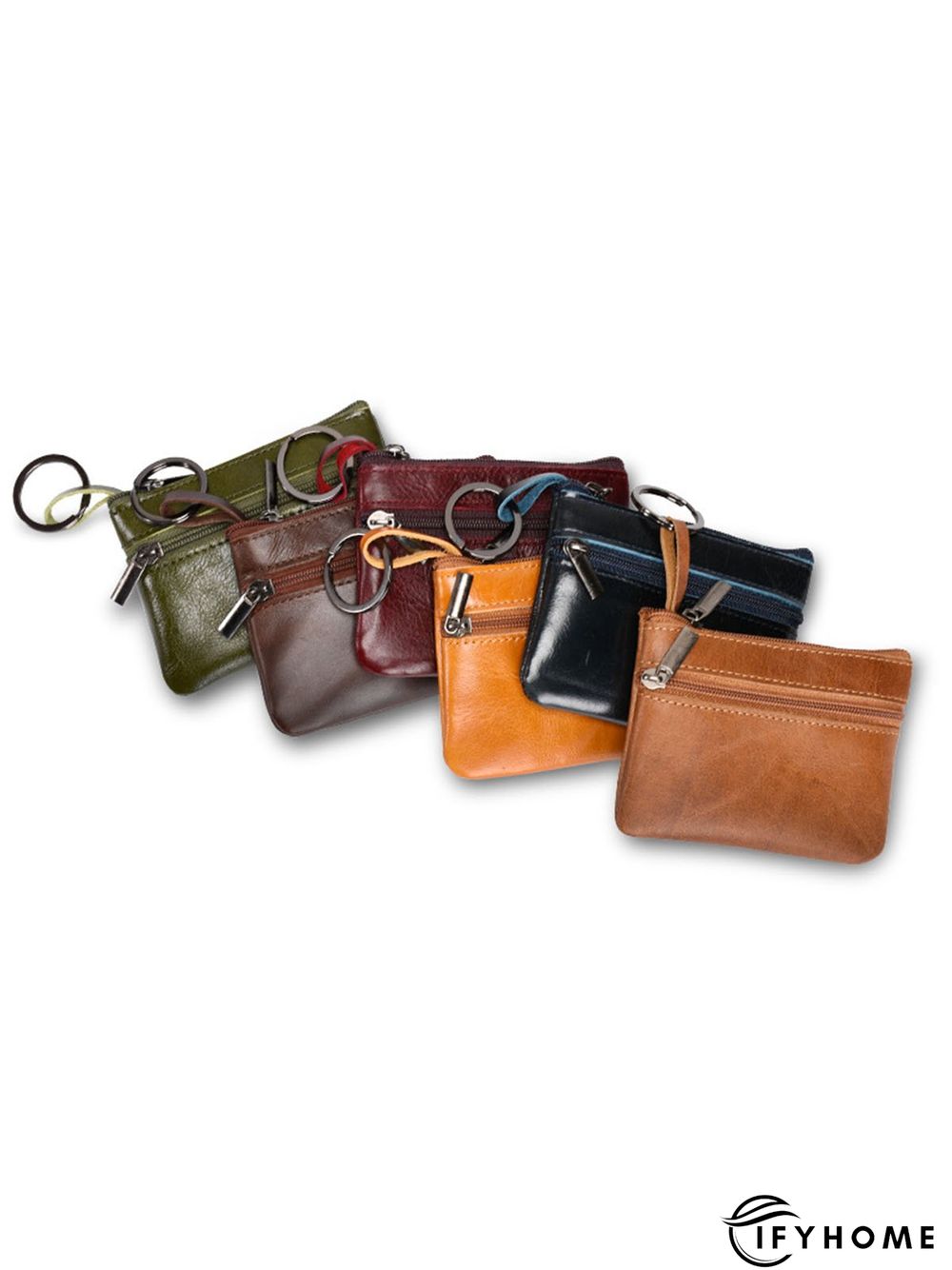 Cowhide Wax Leather Retro Simple Coin Purse | IFYHOME