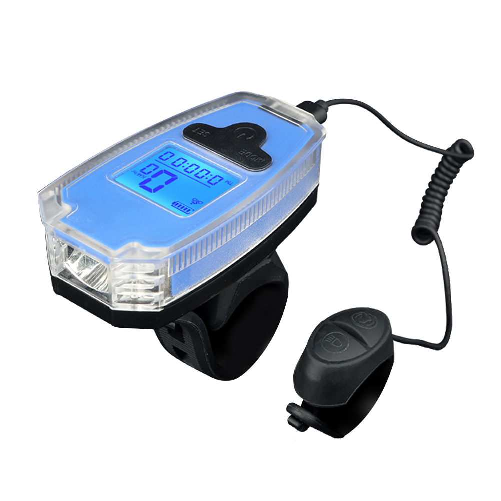 

Bike Light USB Charging Bicycle Handlebar Flashlight with Horn Speed Meter, 501 Original