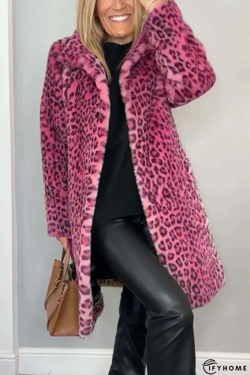 Black Leopard Print Long Cardigan | IFYHOME