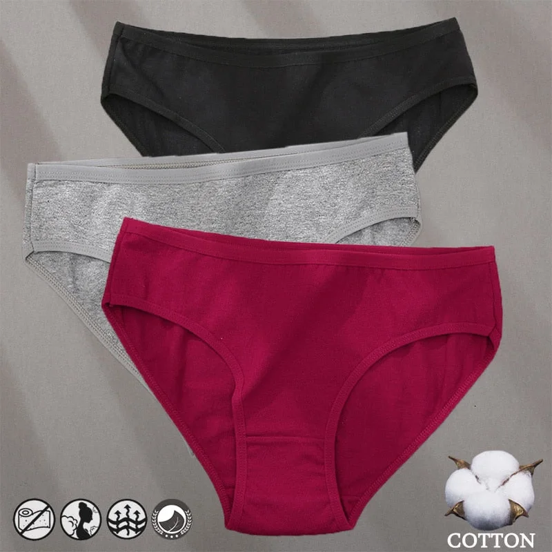 Cotton Panties Jacquard Design Pattern Women Panties Underwear Sexy Female Lingerie Briefs Solid Color Intimate Pantys for Woman