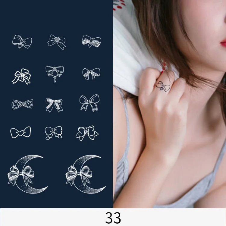 Flower Butterfly Animal Art Festival Comic Text Waterproof Full Body Arm Natural Temporary Tattoo For Men and Women