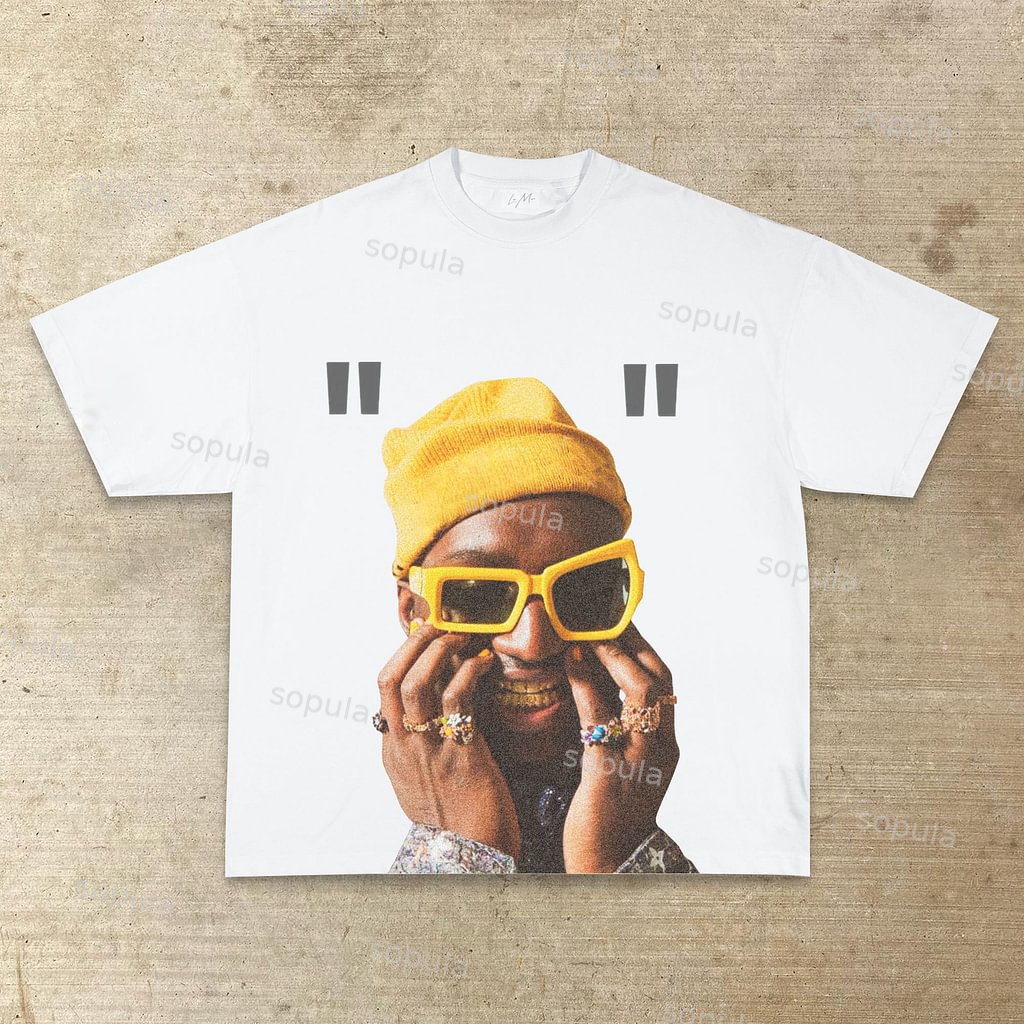 Vintage Virgil Graphic Cotton T-Shirt - Sopula｜Premium Graphic Tees & Graphic Clothing