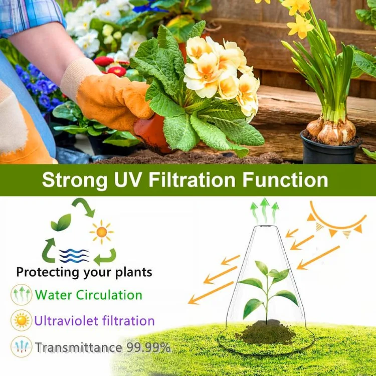 🌿Gardening Greenhouse Plant Covers🌱Reusable, Light-transmitting And Breathable💪Prevent🐛Insect🐓Poultry❄Frost🌧Rain🌪Wind