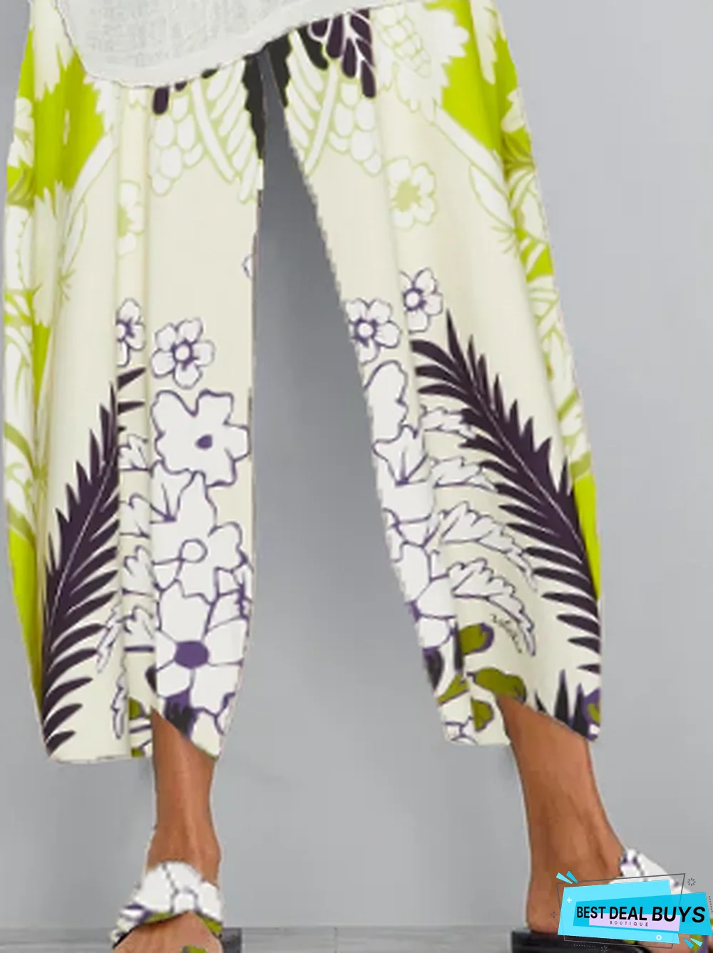 Floral Cotton Pants