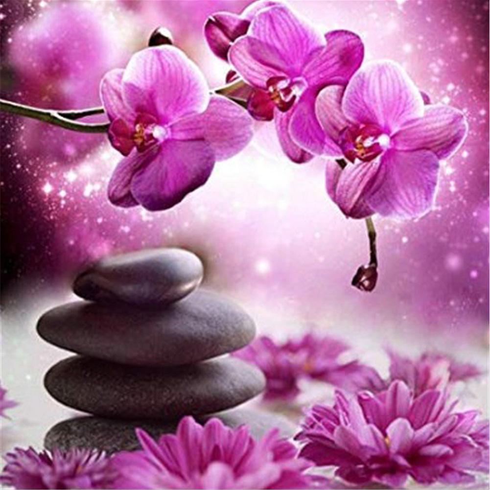 

30*30CM - Flower - Round Drill Diamond Painting, 501 Original