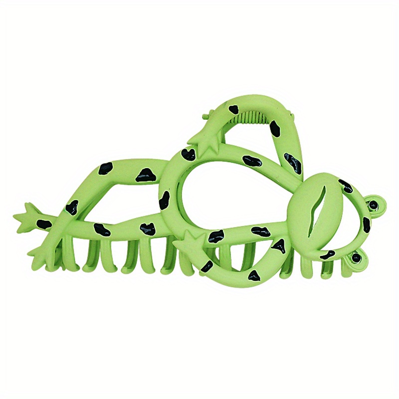 Cute Metal Frog Hair Claw Clip - Non-Slip Ponytail Holder for Women and Female - Creative Hair Accessory and Gift