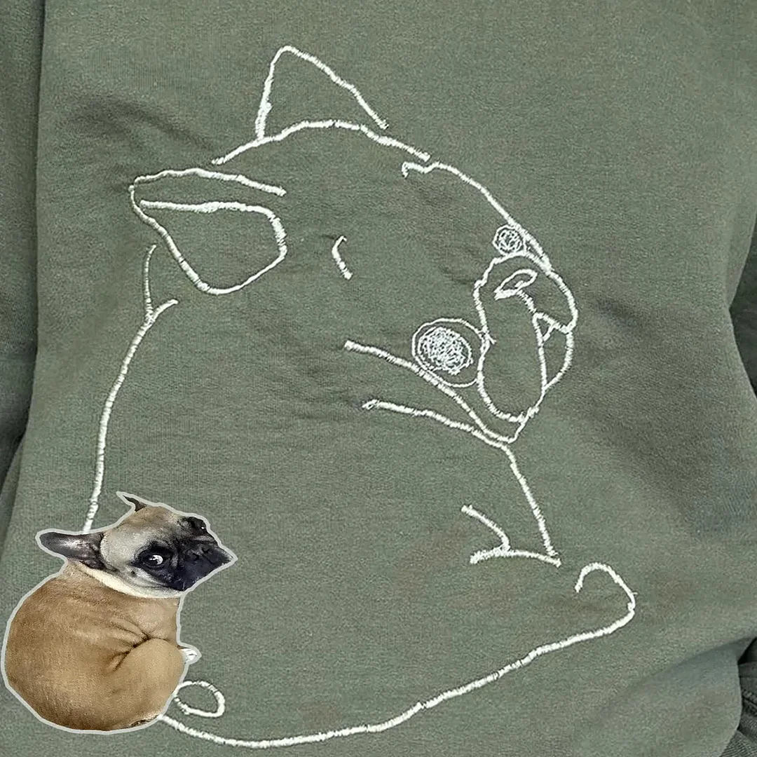 Wear your love Custom Pet Portrait Sweatshirt