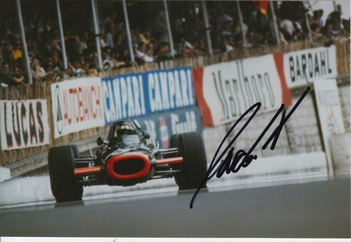 JACKIE OLIVER HAND SIGNED FORMULA 1 6X4 Photo Poster painting.