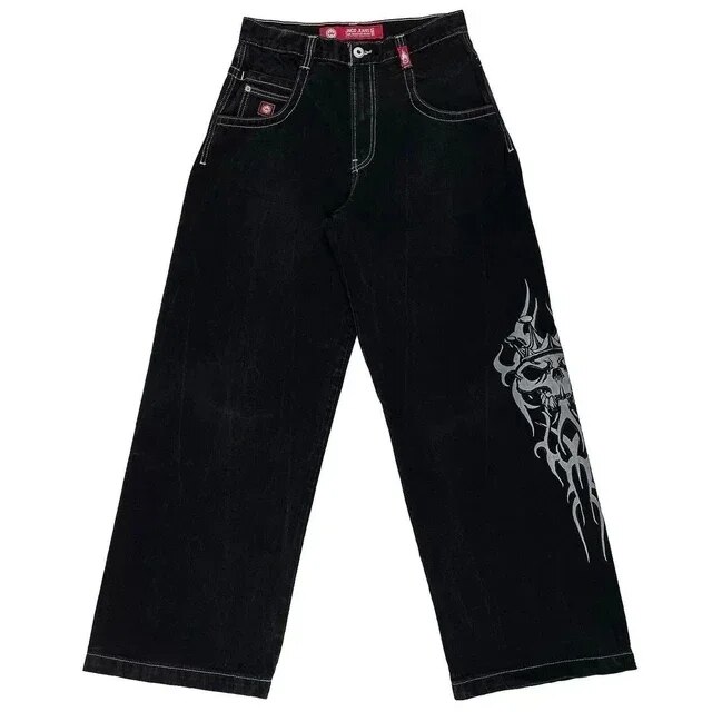 Gamesnexts costumes for women hot Hip Hop Rock Embroidery Retro Harajuku High Waist Wide Leg Jeans 2025 New Fashion Baggy Jeans Pattern Men Women Streetwear