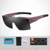 Cycling Glasses Polarized Color Changing Flip Cover Myopia Set Goggles