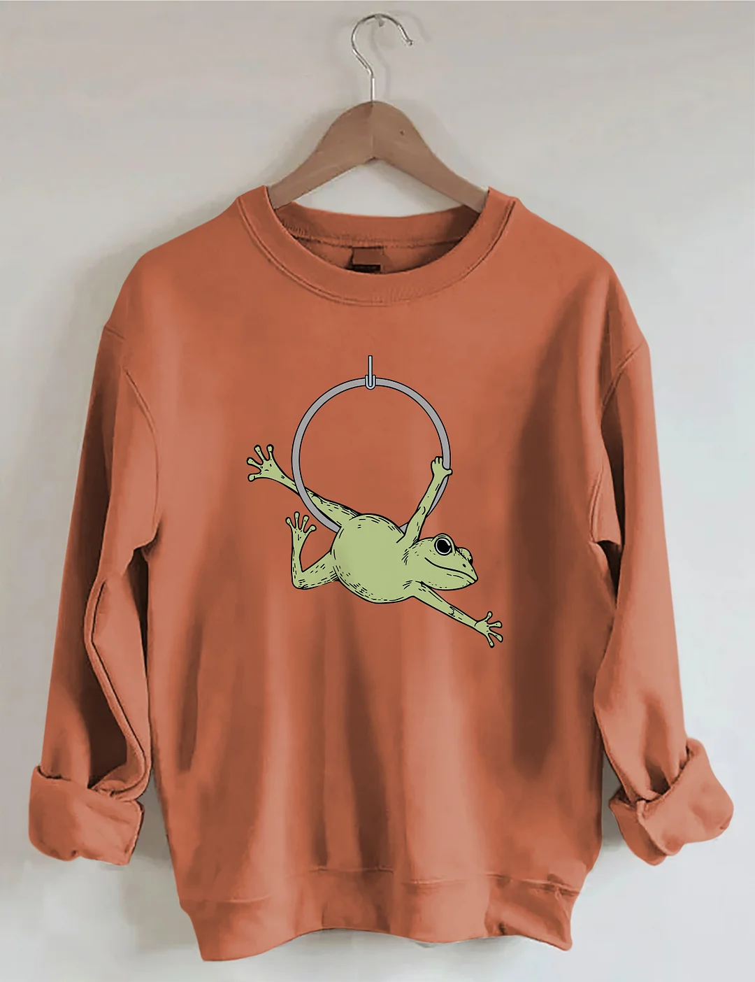 Funny Aerial Hoop Frog Sweatshirt