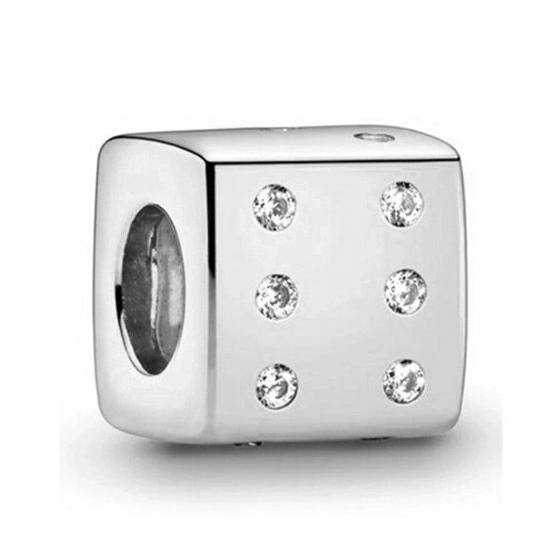 1 PC/Package Metal Rhinestones Plating Inlay Polished Pendant Beads