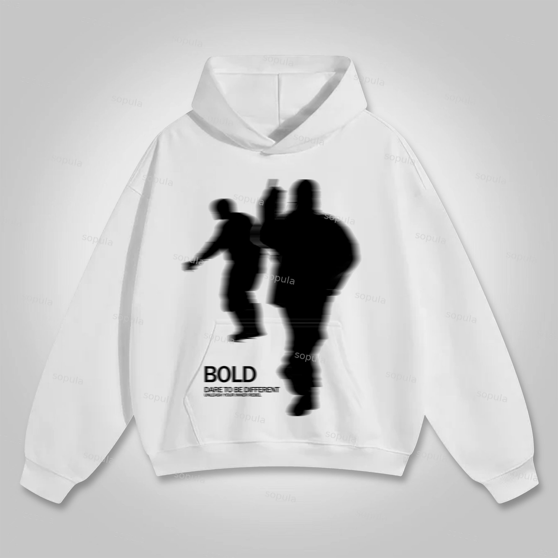 Sopula Vintage Street Portrait Graphic Print Hoodie - SOPULA